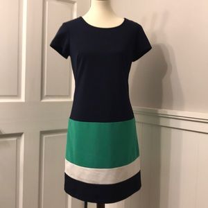 Versatile color blocking dress